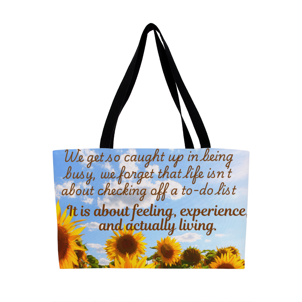 Travel Sunflower Tote Bag