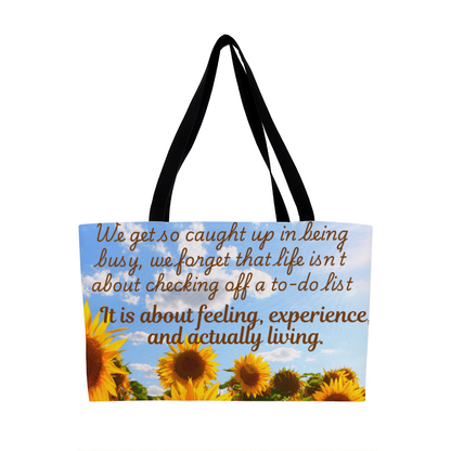 Travel Sunflower Tote Bag