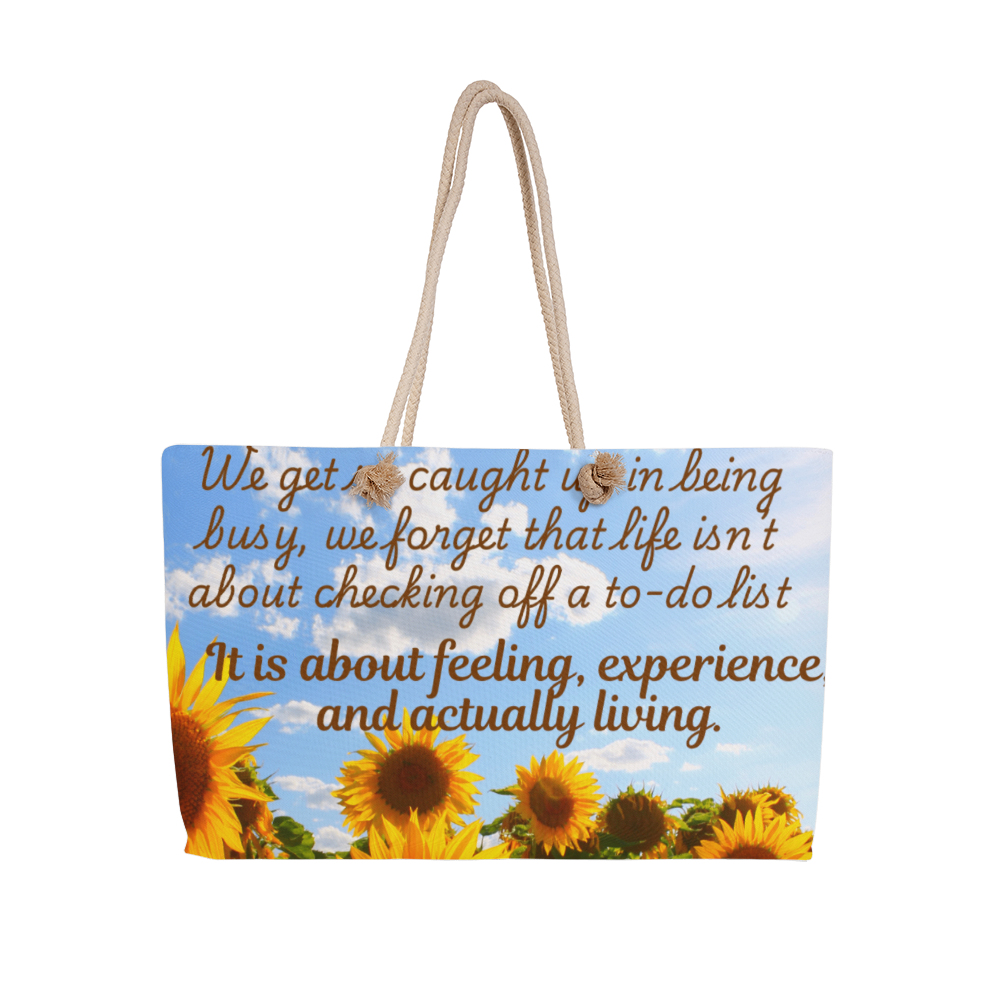 Travel Sunflower Tote Bag